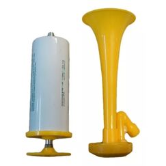 Buzina Corneta de Emergência Manual c/ Bomba Marine Star 110dB