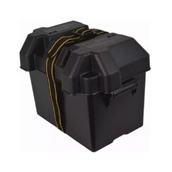 Caixa Protetora Plástica p/ Bateria c/ Tampa e Cinta - Média