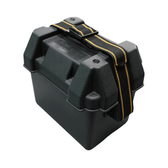 Caixa Protetora Plástica p/ Bateria c/ Tampa e Cinta - Pequena