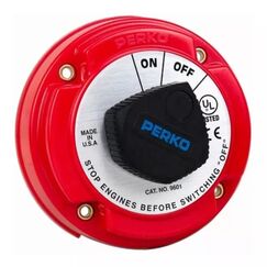 Chave de Bateria Blindada 250A Perko p/ 1 Bateria