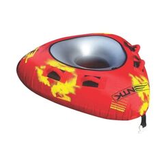 Boia de Reboque Para Esportes Aquáticos NTK Jet Uno - 1 Pessoa - Vermelha/Cinza