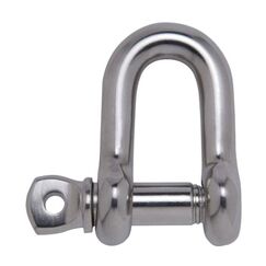 Manilha em Aço Inox Reta - 4mm - 16x8