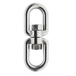 Manilha Tornel Dupla em Aço Inox C/ Destorcedor - 12mm