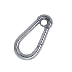 Mosquetão Engate Rápido c/ Olhal Em Inox - 10 x 100 mm