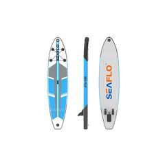 Prancha p/ Stand UP Inflável C/ Mochila Inflador E Remo Seaflo - Azul até 150 kilos