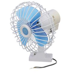 Ventilador Marinizado p/ Embarcações Branco 15cm 12v - Hélice Azul