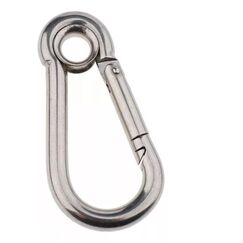 Mosquetão Engate Rápido c/ Olhal Em Inox - 9 x 90 mm