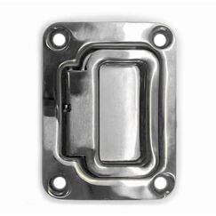 Puxador de Tampas de Embutir em Aço Estampado 76 x 57 mm - Retangular - SR