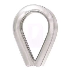 Sapatilha p/ Cabos em Aço Inox - 4mm - 25x17