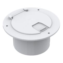 Base Plástica de Embutir p/ Chuveiro e Cabos Elétricos Seaflo - Branco