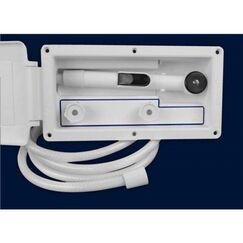 Kit Chuveiro De Popa Com Misturador P/ Embarcações C/ Caixa Retangular