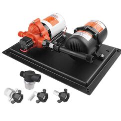 Kit Tanque Acumulador 0.75 Litros - 125psi + Bomba de Pressurização / Água 3.0 GPM 24V 45PSI 33S - Seaflo