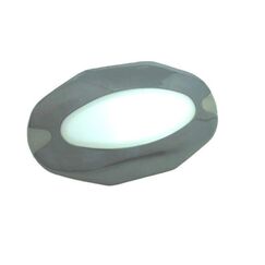 Luz de Cortesia 28 Mini LEDs Brancos c/ Acabamento em ABS Cromado