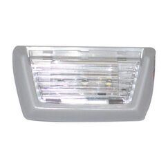 Luz de Cortesia 3 LEDs Sobrepor em ABS Branco, Lente Trasparente - Luz Azul