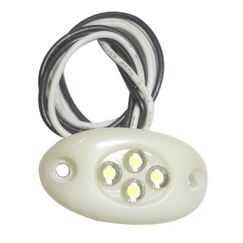 Luz de Cortesia em ABS - 4 LEDS - Branca - 12 V - Oval