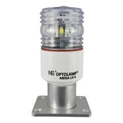 Luz de Navegação 4 em 1 Atracação / Strobo de TOP / Emergência - 2 Milhas Náuticas - Mega LX Optolamp