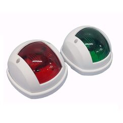 Luz de Navegação BB/BE c/ Tampa e Tampa em Nylon Branca - Lâmpada: Torpedo