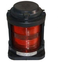 Luz de Navegação BB - Lente Vermelha 112,5°, Corpo em ABS Preto - HORIZONTAL