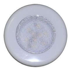Luz p/ Cabine Interna / Cortesia em ABS Capa Branca - 9 LEDS - 12 V - Embutir