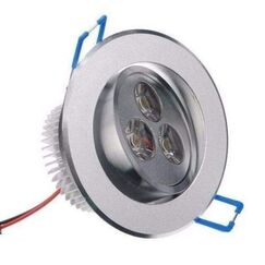 Luz p/ Cabine / Targa / Cortesia em Alumínio - 3 LEDS - 12 V - Embutir