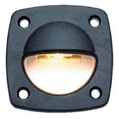 Luz Utilitária Fixa Interna / Cabine em Plástico ABS Preto - 12 V