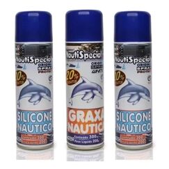 Graxa Branca em Spray + 2 Silicone Náutico NautiSpecial - 300 ml