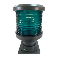 Luz de Navegação Mastro - Lente Verde 360°, Corpo em ABS Preto - TOP - 12m