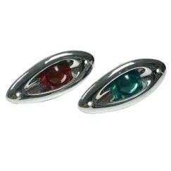 Luz Olho de Tubarão em LED - PAR - c/ Acabamento em ABS Cromado