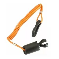 Chave Corta Corrente c/ Mosquetão c/ Flutuador p/ Motor SEADOO SPARK- Laranja