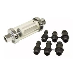 Filtro de Combustível em Linha - Inox/Vidro - Universal - Seachoice