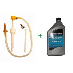 Kit Bomba p/ Transferência de Óleo de Rabeta + Óleo de Rabeta Premium SAE 80W90 - 1 Litro