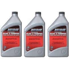 Óleo Quicksilver Premium TC-W3 p/ Motores 2T - 3 Litros