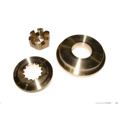 Espaçador / Arruela de Encosto c/ Porca Hélice Johnson / Evinrude 70 a 115 HP (Mod: V4 Cubo Grosso)