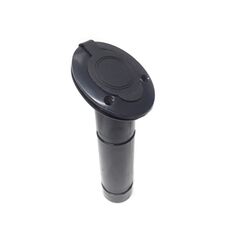 Porta Varas / Caniço Inclinado em ABS Premium c/ Tampa - Preto