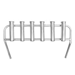 Porta Varas / Caniço (Rack) em Alumínio - p/ 6 varas - Sem Suporte de Fixação