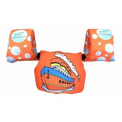 Colete Salva-Vidas Infantil Kids - Tamanho P - Mar & Cia - Laranja - Navio