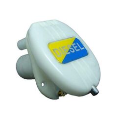 Bocal de Abastecimento Nylon Oval p/ Deck c/ Respiro 1-1/2 pol - Branco - Diesel