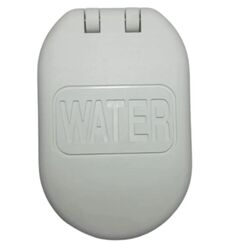 Bocal Plástico Oval de Abastecimento 1-1/2 pol - Perko - Branco - Água