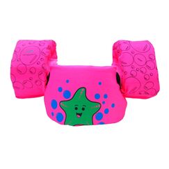 Colete Salva-Vidas Infantil Kids - Tamanho P - Mar & Cia - Rosa - Estrela