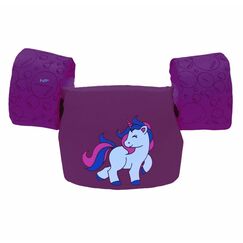 Colete Salva-Vidas Infantil Kids - Tamanho P - Mar & Cia - Roxo - Unicórnio