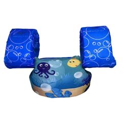 Colete Salva-Vidas Infantil Kids - Tamanho PP - Mar & Cia - Azul - Fundo do Mar