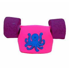 Colete Salva-Vidas Infantil Kids - Tamanho PP - Mar & Cia - Rosa/Roxo - Polvo