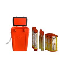 Kit Sinalizador Pirotécnico c/ Maleta INDIOS - Navegação em Águas Costeiras - Mar Aberto - 2 un. de cada