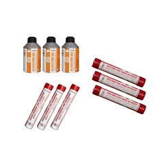 Kit Sinalizador Pirotécnico s/ Maleta - Navegação em Águas Costeiras - Mar Aberto - 3 un. de cada