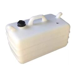 Tanque de Combustível p/ Embarcações s/ Pescador - Branco - 12 litros