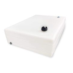 Tanque de Combustível p/ Embarcações s/ Pescador - Branco - 174 litros - Saída p/ Gravidade