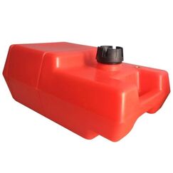 Tanque de Combustível p/ Embarcações s/ Pescador - Vertical Vermelho - 12 litros