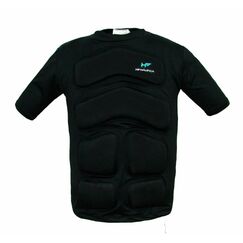 Camisa Flutuadora UV50+ Mar & Cia - Manga Curta - Até 35kg - Preta