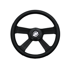 Volante Náutico Emborrachado Mercury 330mm - Preto