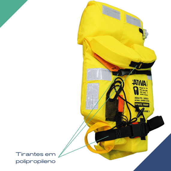 Colete Ativa Classe I - Solas 150N - Tamanho Único - Homologado